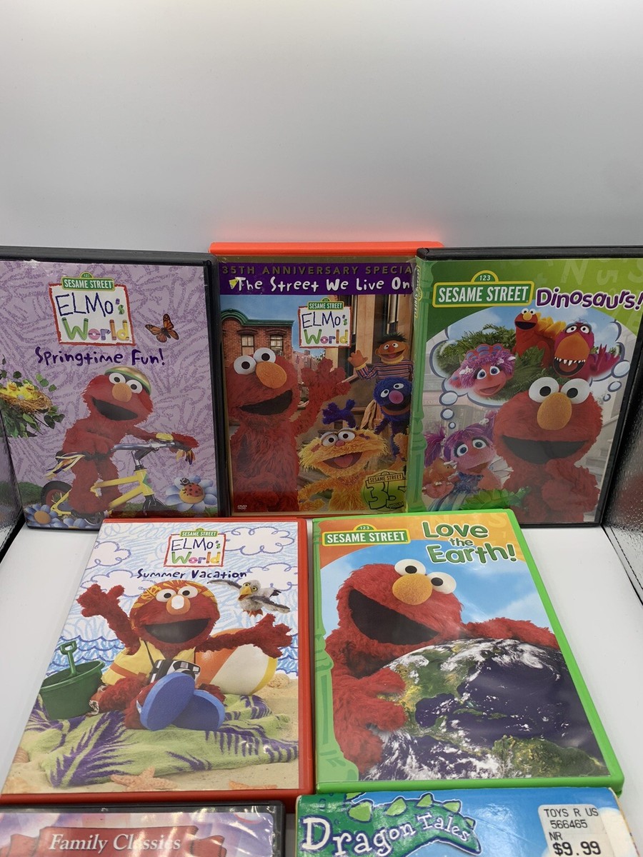 Elmo's World DVDs Sesame Street And 2 More Kids 7 DVDs Total