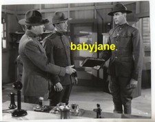 GARY COOPER STANLEY RIDGES HARVEY STEVENS ORIGINAL 7X9 PHOTO 1941 SERGEANT YORK