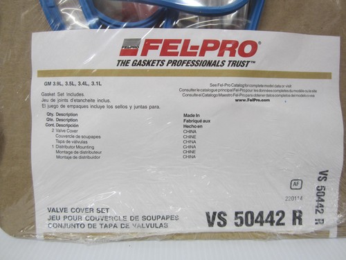 Engine Valve Cover Gasket Set Fel-Pro VS 50442 R fits 93-11 GM 3.1 3.4 3.5 3.9 - Bild 3 von 3
