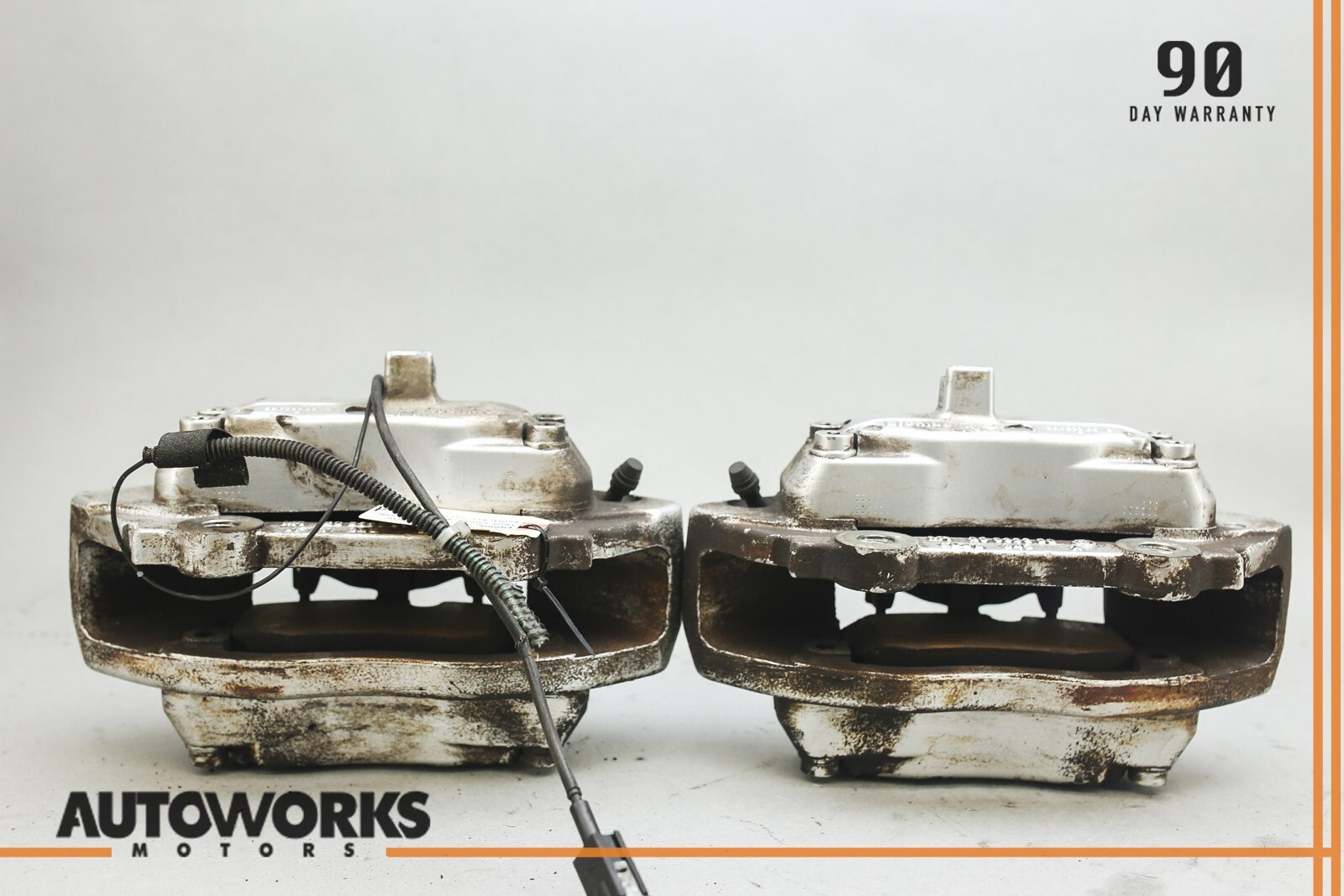 04-08 Maserati Quattroporte M139 Front Left & Right Brake Caliper Brembo Set OEM