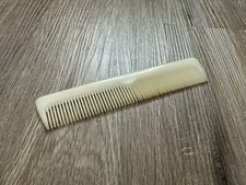 Rare Vintage Tek Hughes Ivory Nylon Hair Comb