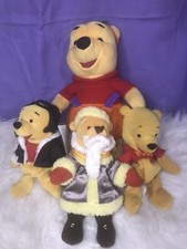 Set Of 4 Disney Winnie The Pooh Dolls And Beanie Babies