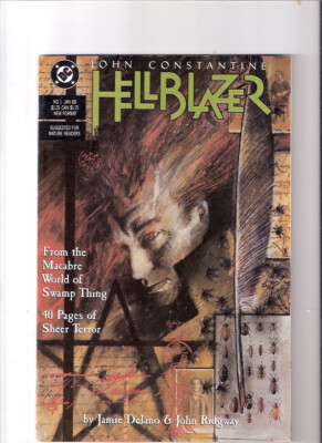 US-DC: HELLBLAZER 1 (1988)! 1st SOLO JOHN CONSTANTINE! WARNER! KEANU REEVES! TOP