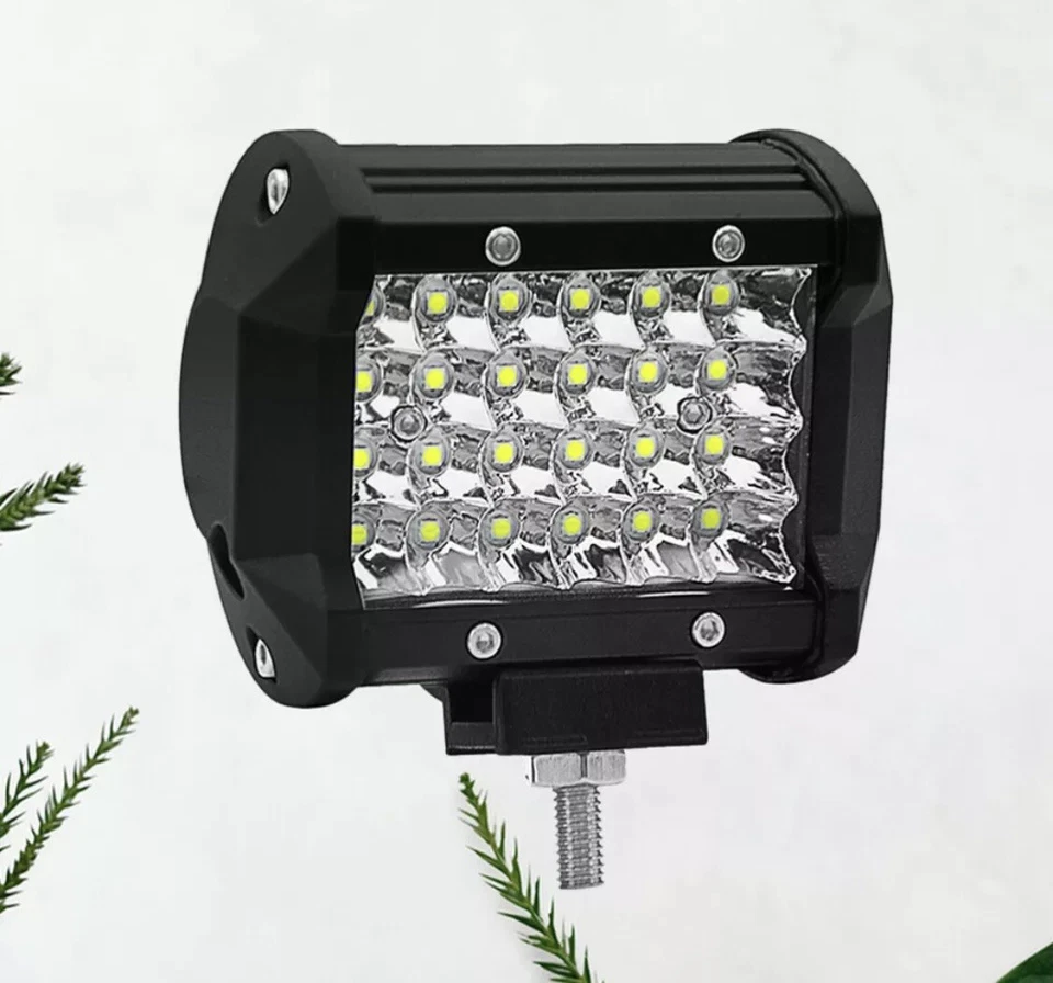 2pcs 72w Led Luce Lampada Faro Da Lavoro 12v 24v Faretto Auto Barca Fuoristrada - Immagine 4 di 4