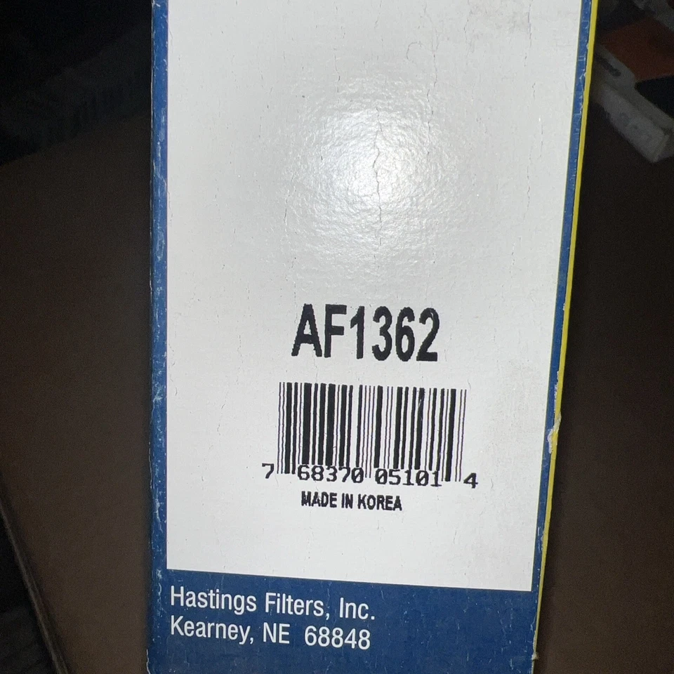 Filtro de aire Hastings AF1362 para Kia Forte 2010-2013 Hyundai Elantra 2007-2012 Foto 3 de 4