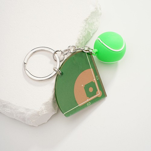 Creative Baseball Field Keychain Glove Baseball Bat PU Leather Baseball