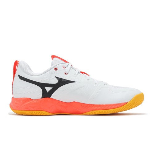 Mizuno Wave Momentum PRO White Orange Men Volleyball Sports Shoes V1GA2540-01 - Picture 3 of 8