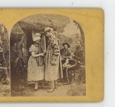 The Morning Call Departure Genre Early Stereoview