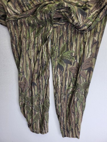 Real Tree Men S Leaf Camo Casual Full Zip Shirt Lightweight Breathable Hunting - Picture 7 of 9