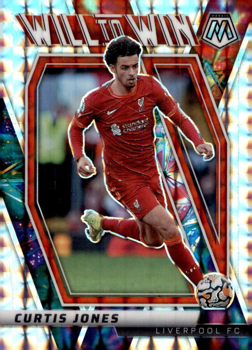 2021-22 Panini Mosaic Premier League #18 Curtis Jones Will to Win