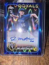 James McArthur #RA-JM Blue Topps 2024 Chrome Refractor Auto RA-JM 55/150