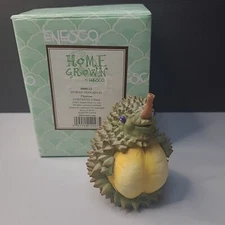 Enesco Home Grown Collectible Vegetable Durian Hedgehog Figurine In Box