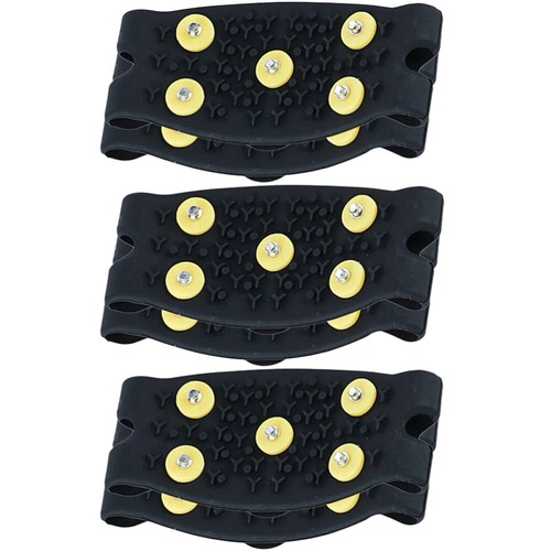 3 Pairs Children's Fivetooth Crampons Climbing Shoe Snow Boots Gripper