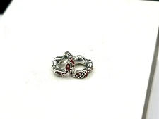 -SET OF 2- Genuine Pandora S925 Disney Minnie Bow Enamel Spacer Charm 791582EN09
