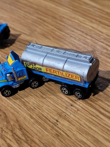 Vintage Micro Machines Super Grow Fertilizer Semi Truck Tanker 1989 Galoob log - Picture 2 of 8