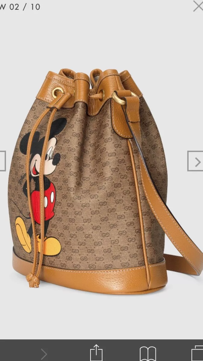 Gucci x Mickey Mouse Bucket Bag (In Hand)