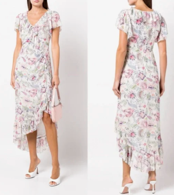 strapless open back dress Rent Oh Polly Perla Embellished Corset Kaftan Mini Dress in Hot Pink main image 0