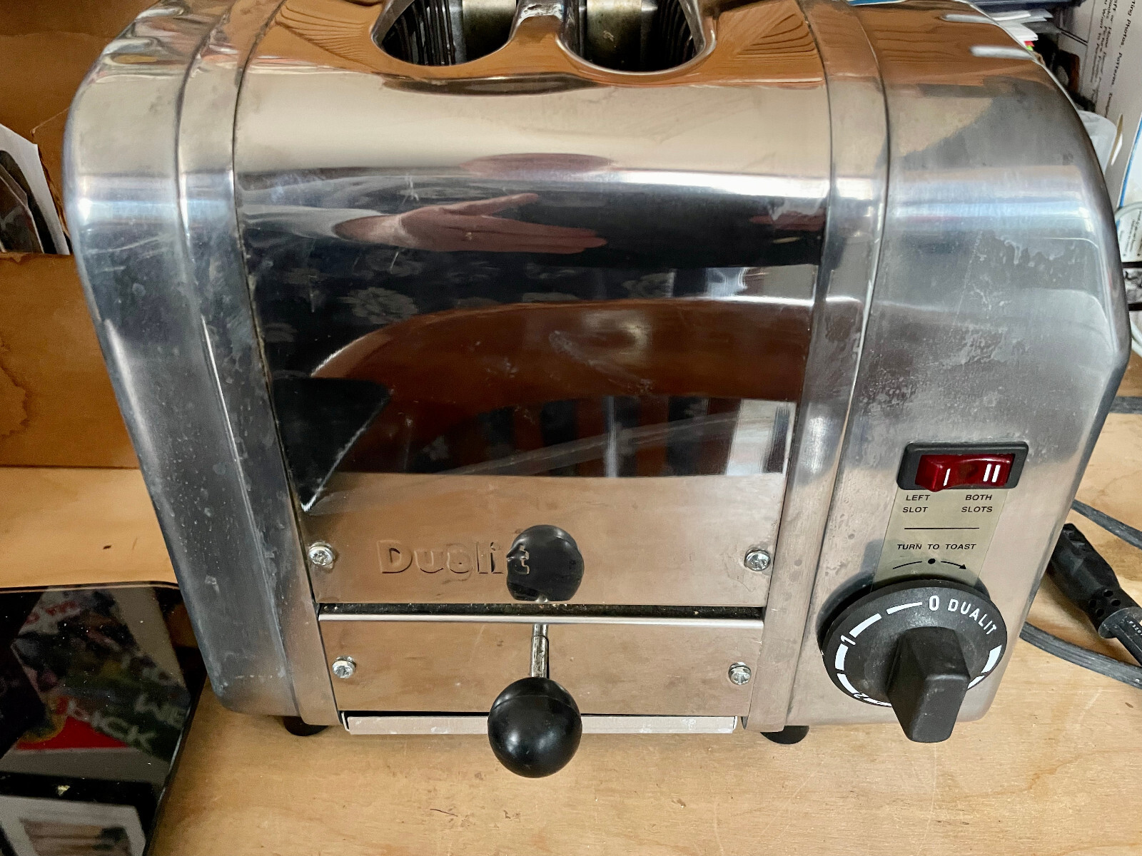 Dualit Chrome Silver 2Slice Toaster Model 11EA87 Made in England Used eBay