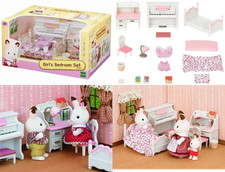 sylvanian families girl's room set