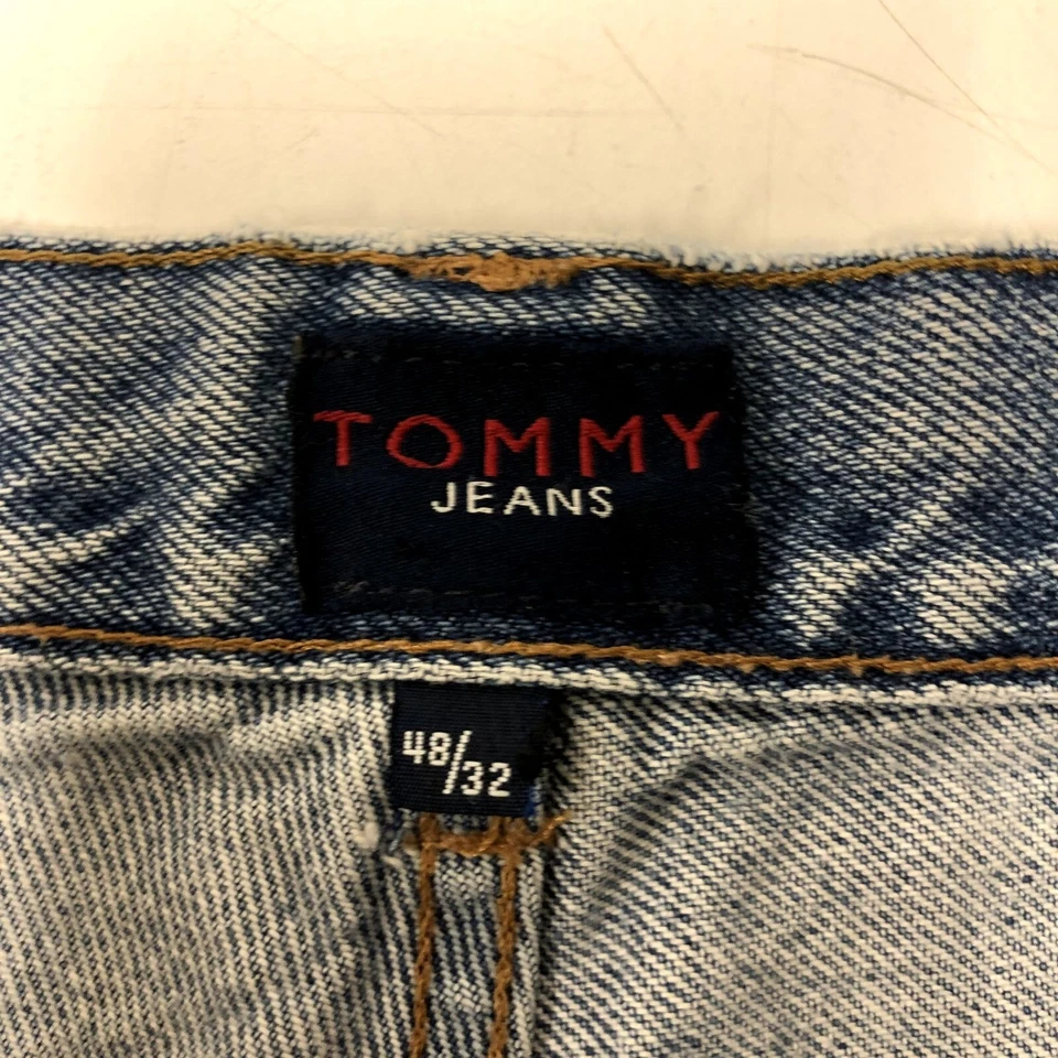 Pantalones de mezclilla holgados de colección de los 90 Tommy Hilfiger azules desgastados Foto 3 de 4