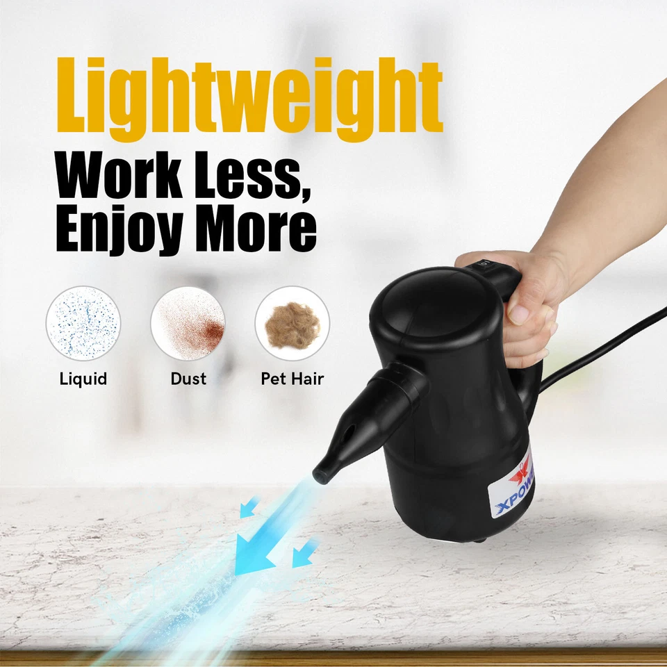 XPOWER A-2 Black Electric Dryer Air Pump Blower Vacuums Tool EU(Damaged Package) - Bild 2 von 4