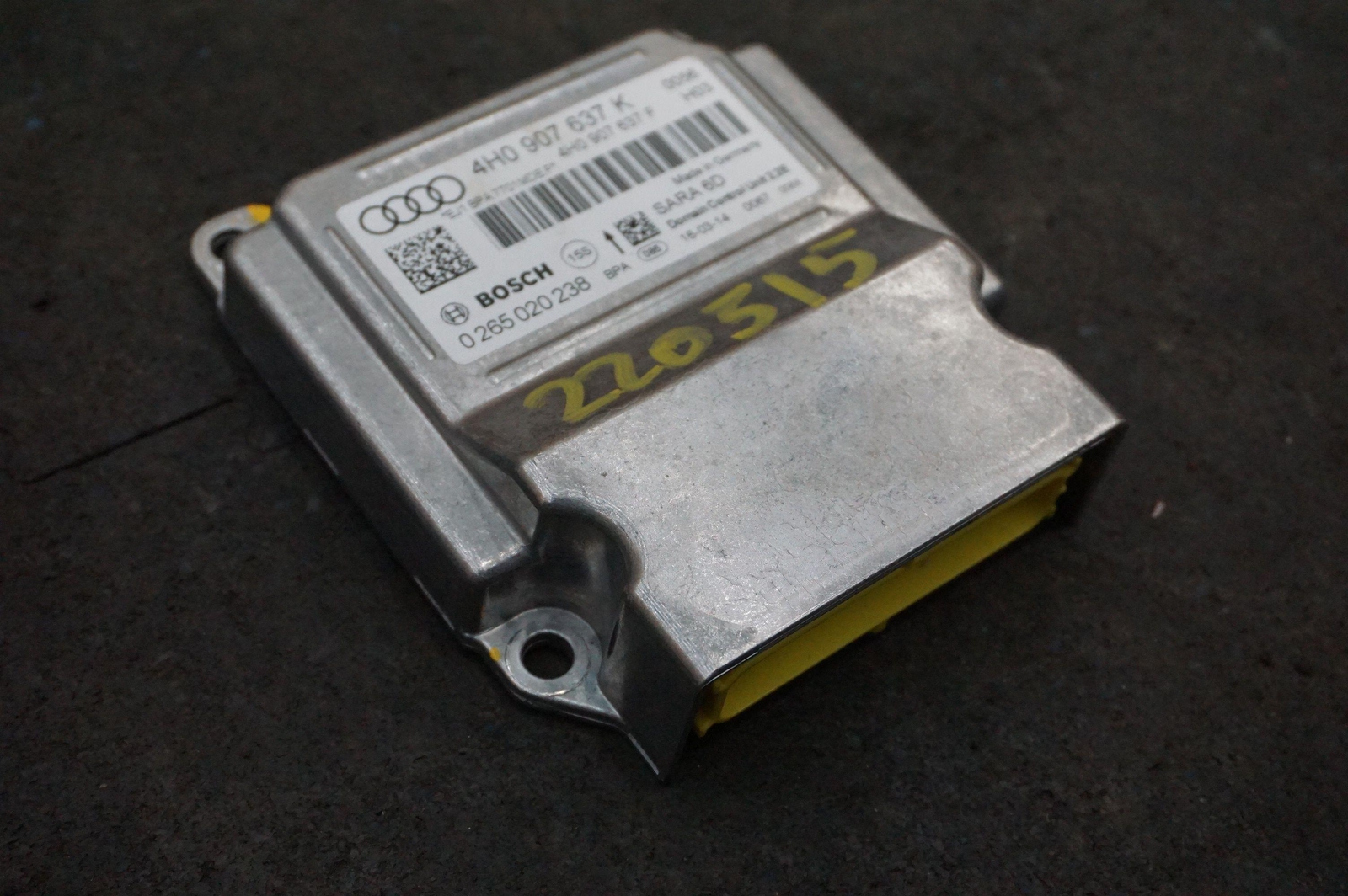 Air Restraint Bag Control Module OEM 4H0907637K Bentley Mulsanne 2010-2020