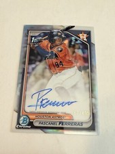 PASCANEL FERRERAS 2024 BOWMAN CHROME 1ST AUTOGRAPH REFRACTOR AUTO /499 Q3409