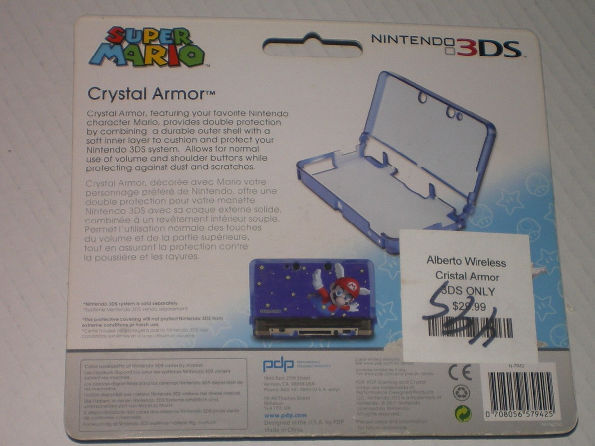 3DS マリオの外装 Nintendo 3DS Super Mario Crystal Armor Hard