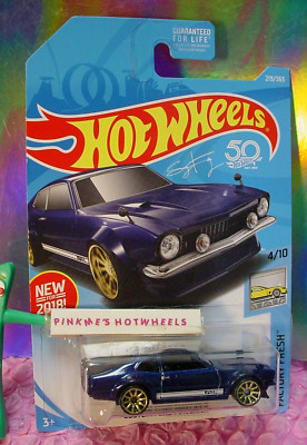 NEW 2018 Hot Wheels CUSTOM FORD MAVERICK #219 dark Blue FACTORY FRESH Sung Kang