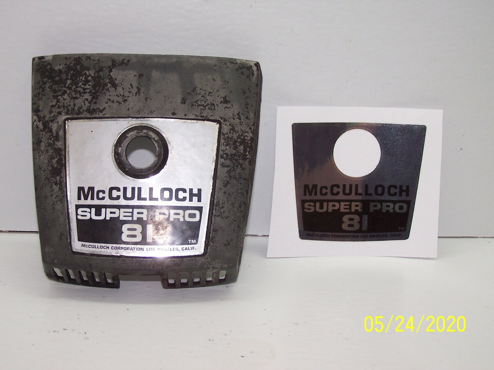 McCulloch Super Pro 81 Chainsaw Top Breather Decal! eBay