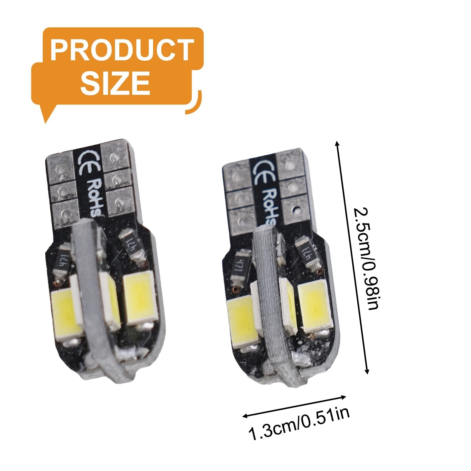 LED Headlight Parking Light Bulbs for Suzuki GSXR 600 750 2011 2020 Set