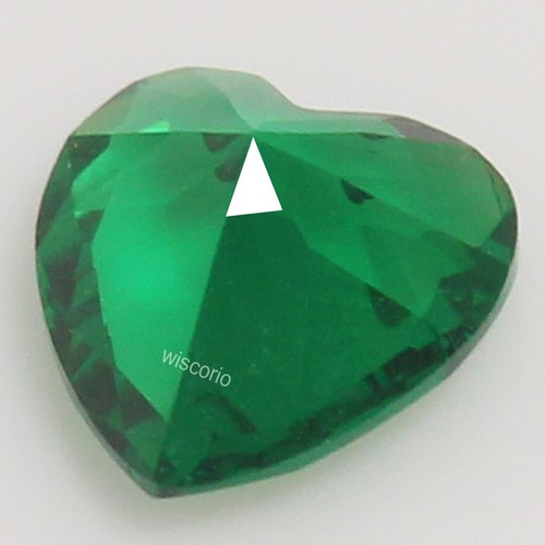 Natural Certified MUZO Colombian Green Emerald 6x6 MM Heart Unheated Gems W02 - Picture 6 of 6