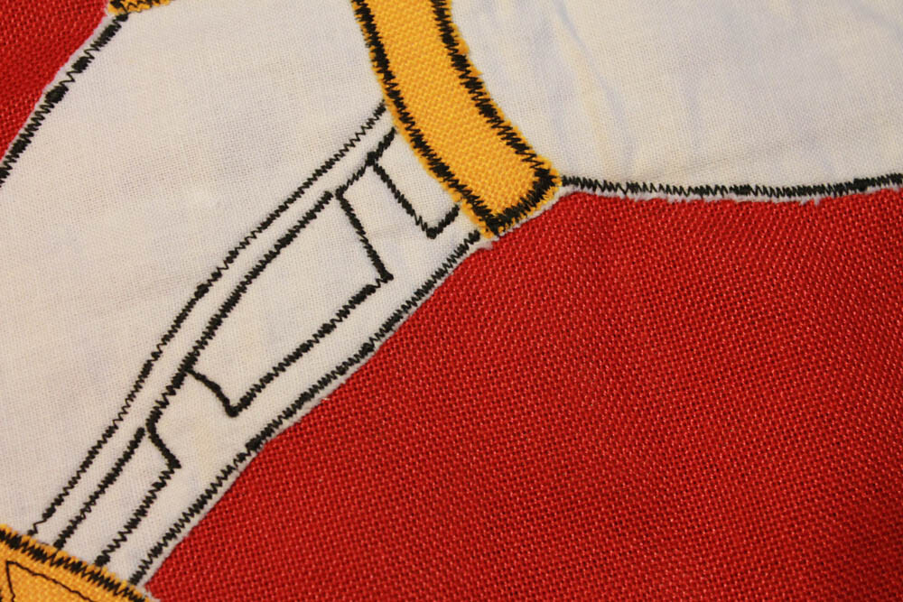 Heavy duty Red ensign MoD quality traditionally sewn storm flag 1 yard - 36x18 - 92x46 cm size, brass eyelets fixing, cotton blend Heavy duty Red ensign MoD quality traditionally sewn storm flag 1 yard - 36x18 - 92x46 cm size, brass eyelets fixing, cotton blend