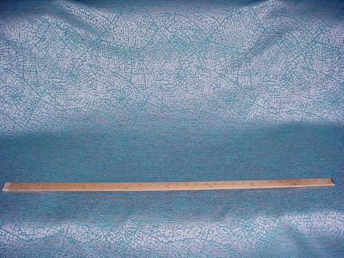 3Y Romo RF7810-05 Kenza Teal / Silver Chenille Drapery Upholstery Fabric - Picture 4 of 4