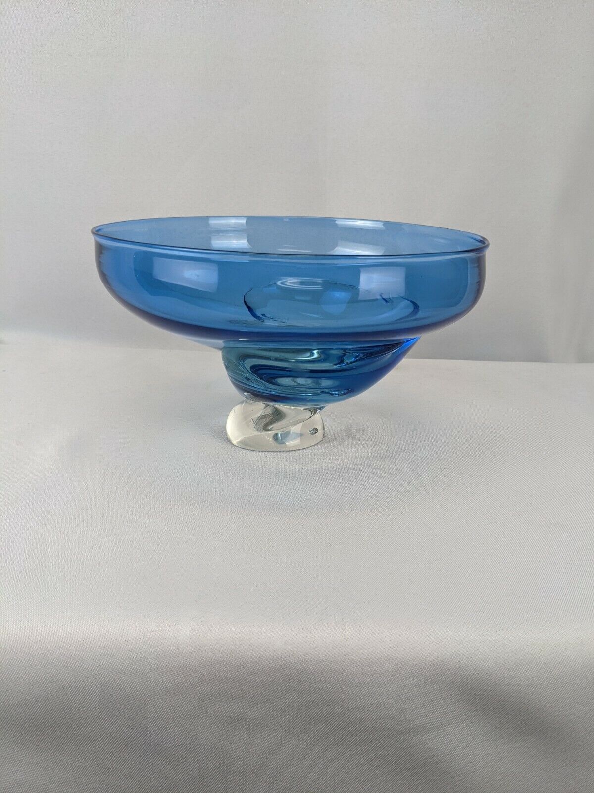 Ed Branson Blue Puddle Bowl Art Glass Najtańsza, darmowa wysyłka