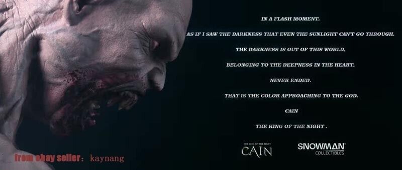 Snowman Collectibles The king of the night-Cain 1/4 Scale Snowman Collectibles The king of the night-Cain 1/4 Scale