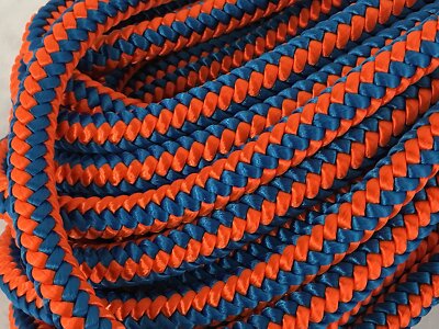 Arborist 12 strand polyester climbing rope 1/2x300 ft blue/orange high ...