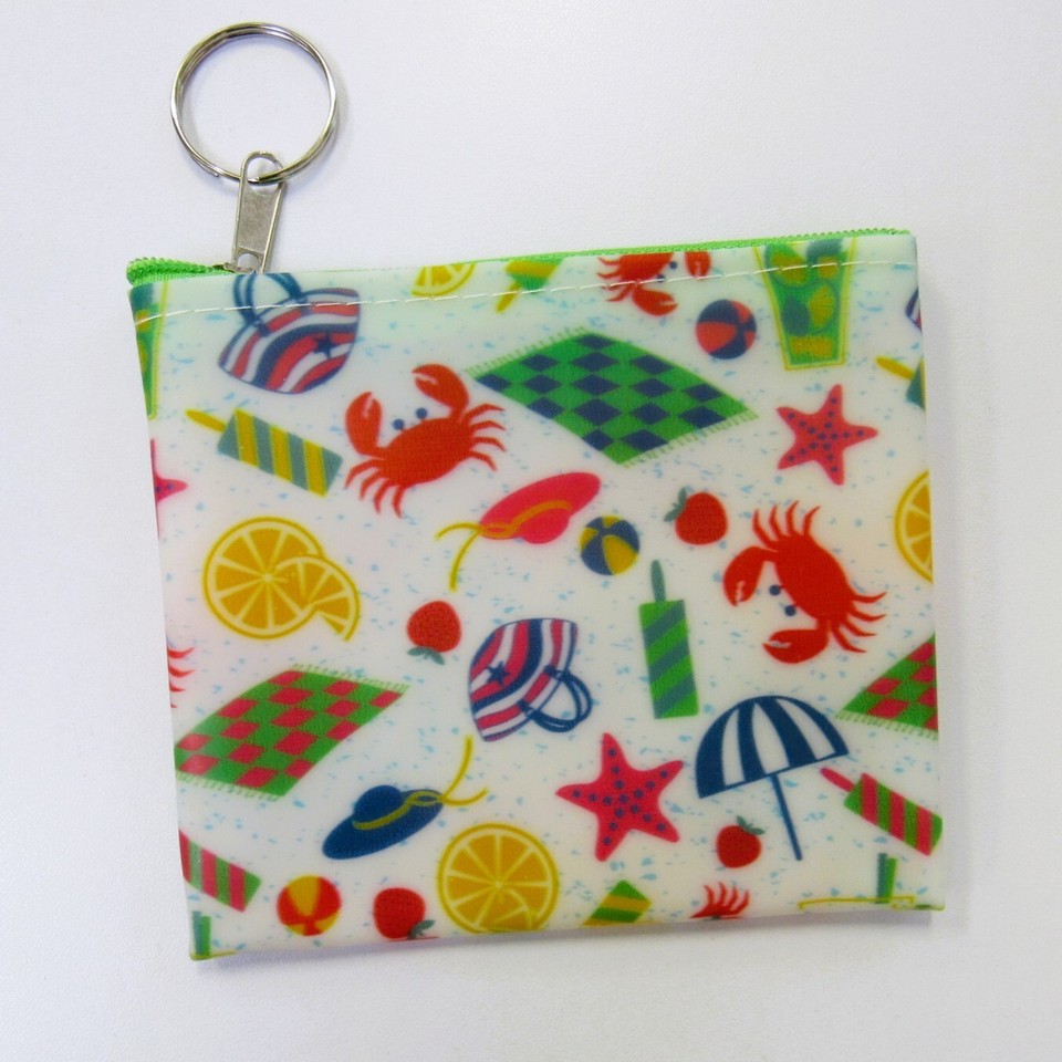 Wholesale Bulk Lot 12 Beach Theme Nautical Change Coin Purses Pouch