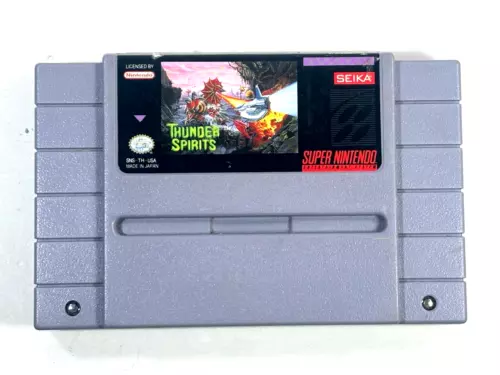 Thunder Spirits (Super Nintendo Entertainment System 1992) SNES Authentic Tested