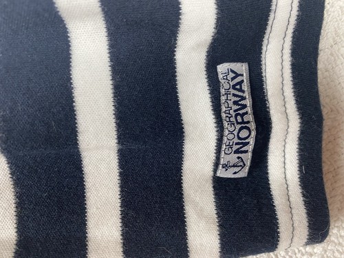 Geographical Norway Sails Women’s Striped Dress Blue Size 1 100% Cotton Casual - Picture 10 of 13