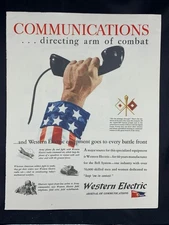 Magazine Ad* - 1942 - Western Electric. - World War 2