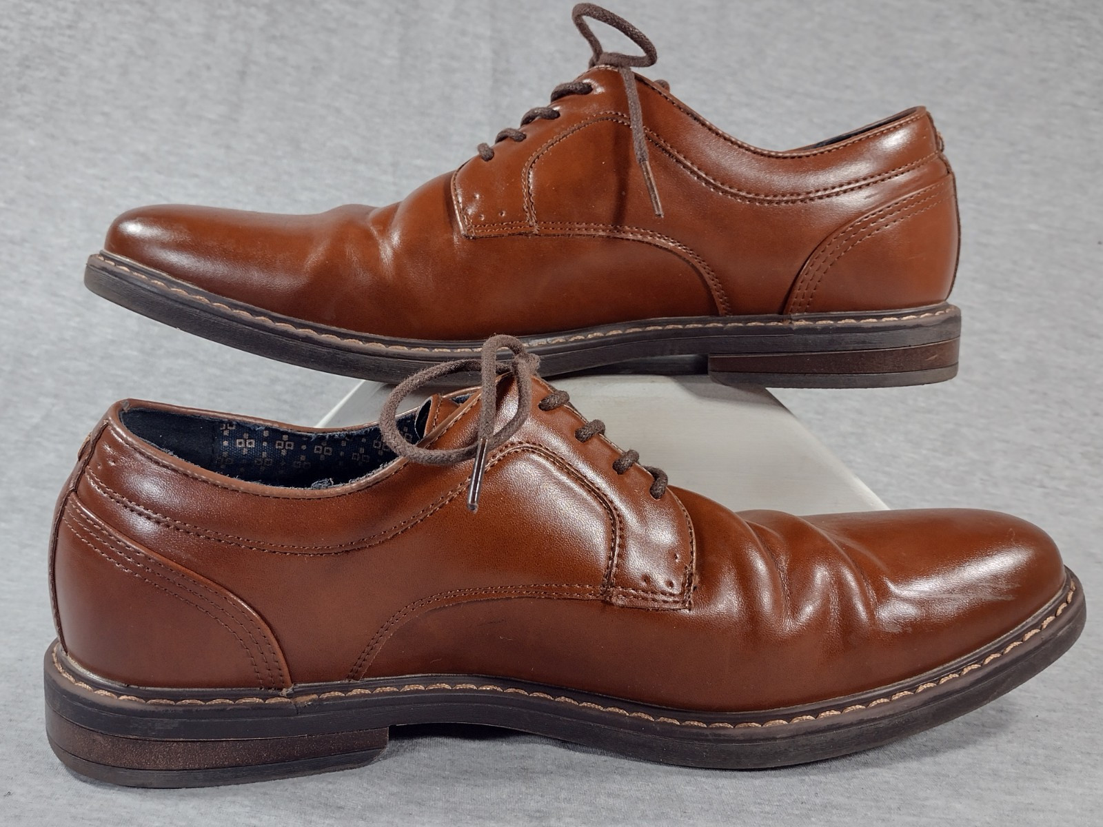 SAOLA Scarpe eleganti Nunn Bush Derby uomo 8 5 M pelle marrone 81288 221
