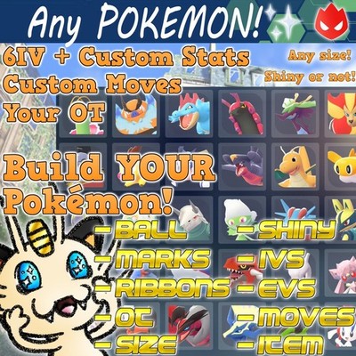 BUILD ANY LEGAL POKEMON Legends ZA  Shiny Bundle + 6IV