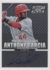 2013 Prizm Perennial Draft Picks Prospect Signatures Anthony Garcia #91 Auto 3p5