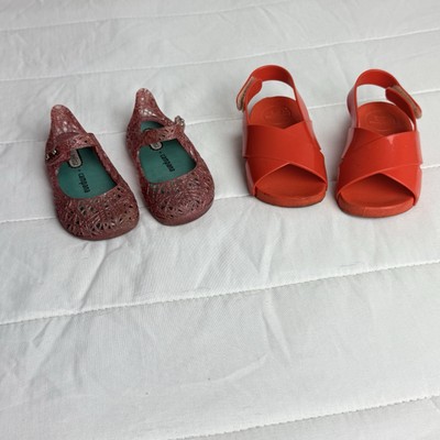 Mini Melissa Pink Sandals & Zaxy Baby Rush Sandals