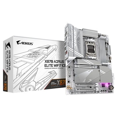 Gigabyte X870 Aorus Elite Wifi7 Ice Amd Am5 Sockel Mainboard Atx 4x Ddr5 Slots