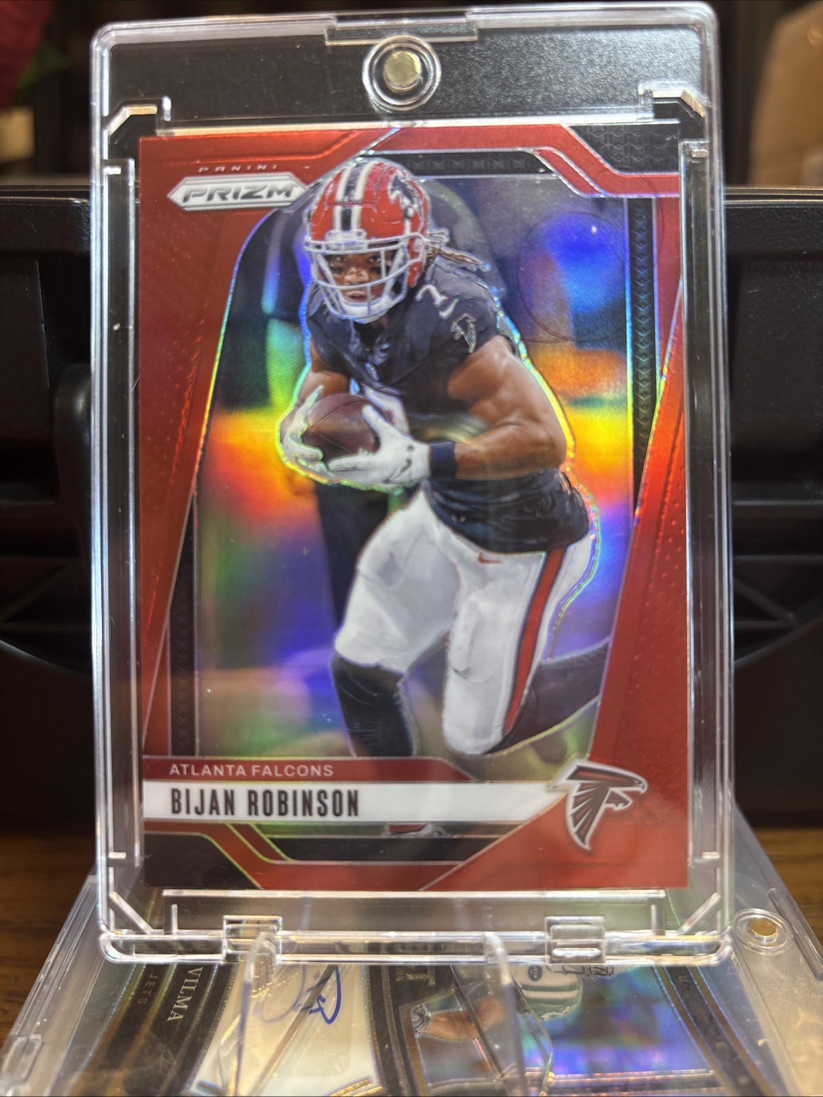Bijan Robinson Retail Red 2024 Prizm SSP CASE HIT COLOR MATCH No:11