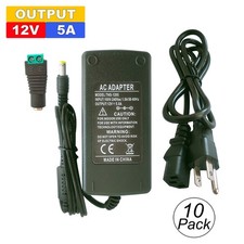 AC DC Adapter 12V 5A - 110V Power Supply, 12V 5 Amp 240v LED Adapter Transformer