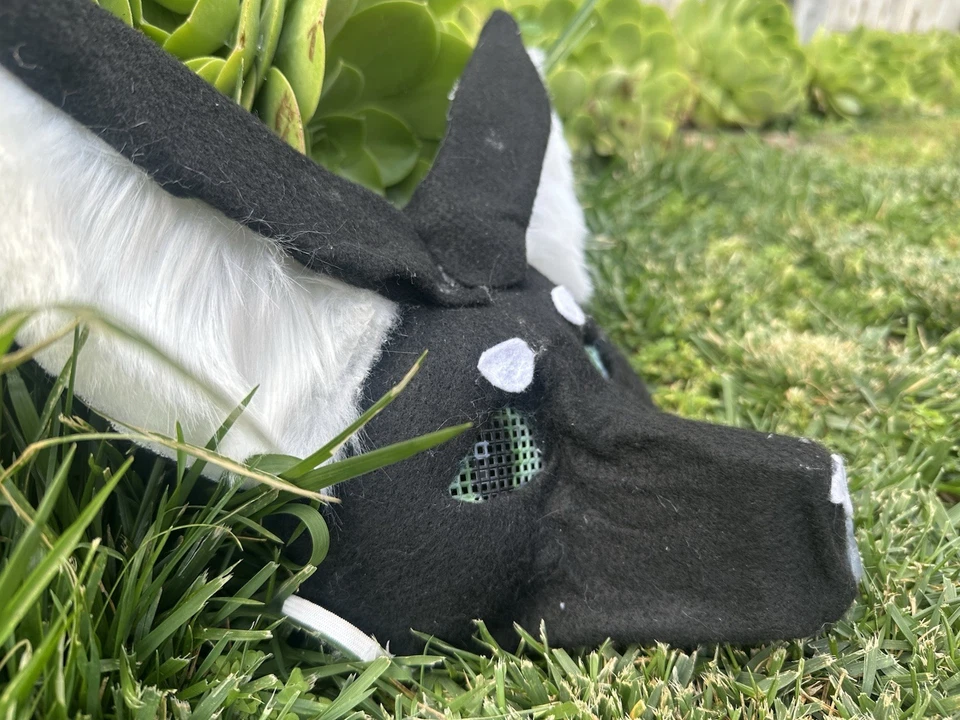 Маска Териана - арктическая лиса/волк/собака! Ручная работа с хвостом. - Изображение 2 из 4