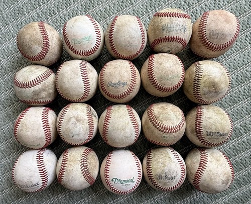 Lot 20 USED BASEBALLS Batting/Fielding Practice~ Diamond Rawlings Wilson  +